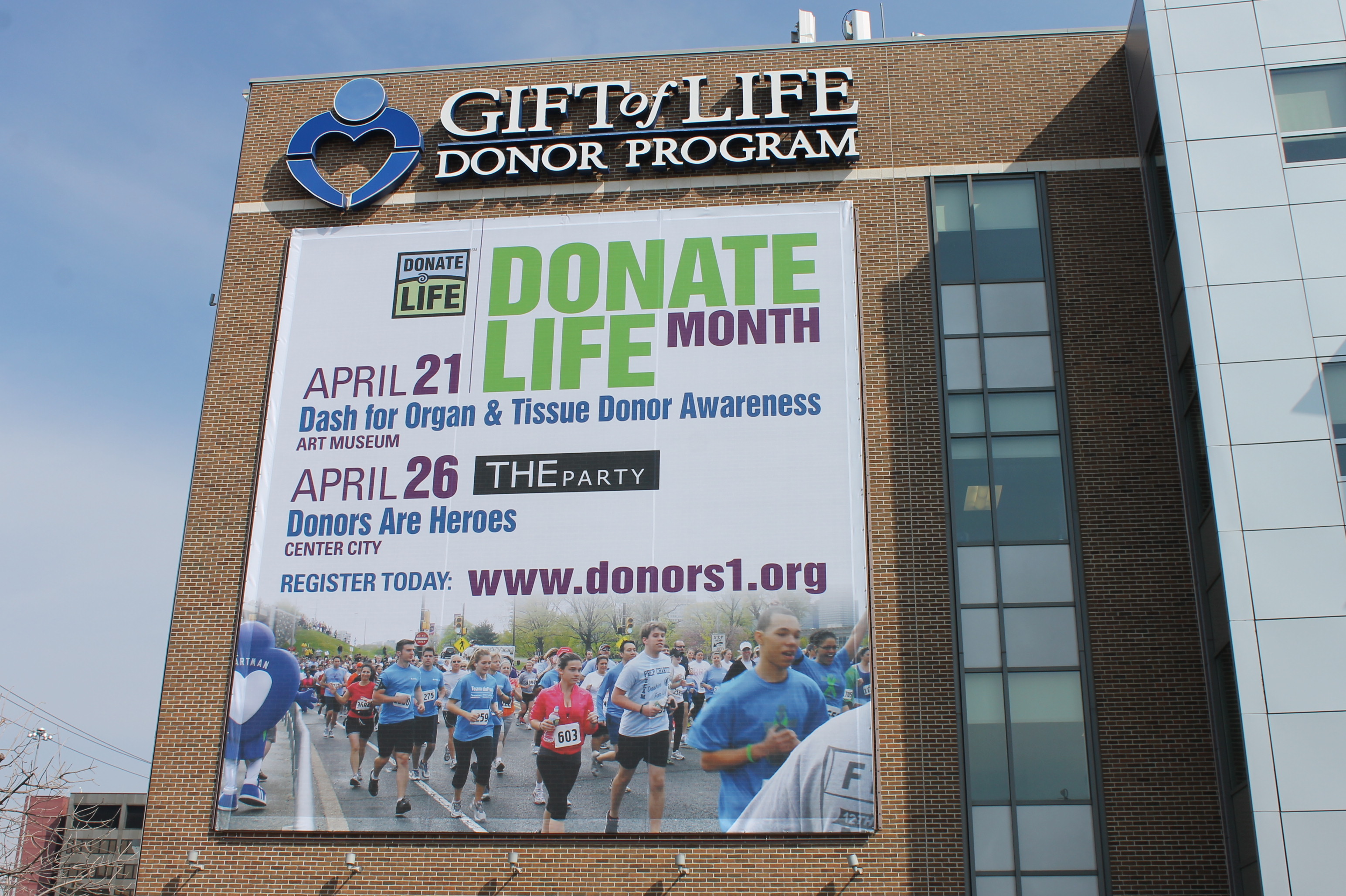 Donate Life Month Banner (5) Gift of Life Donor Program Saving