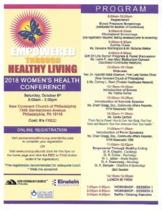 2018 Women's Health Conference @ New Covenant Church of Philadelphia | Philadelphia | Pennsylvania | United States