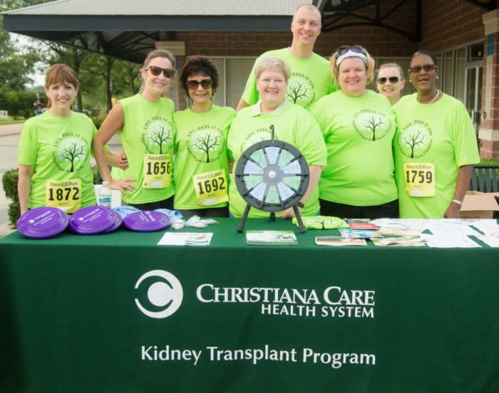 The kidney transplant team from Christiana Health System.