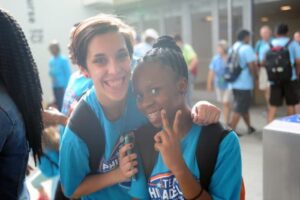 Jenna Valle, liver transplant recipient and Onyi Kenine, liver transplant recipient