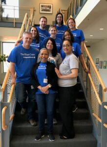 The "Blue Crew" from Independence Blue Cross volunteers at Gift of Life Donor Program.