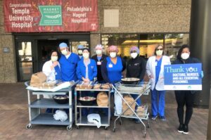 Recently, Gift of Life Donor Program repaid that generosity when it delivered hundreds of meals to Temple employees fighting the COVID-19 pandemic.
