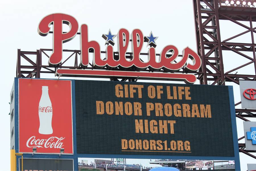 Organ Donor Awareness Night at the Philadelphia Phillies