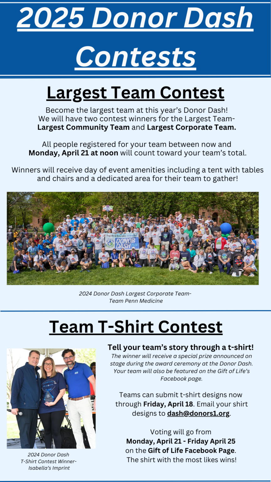 2025 Donor Dash Contests Gift Of Life Donor Program Saving Lives 2025 Donor Dash Contests Gift Of Life Donor Program Saving Lives