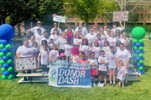 A group poses for a picture.
