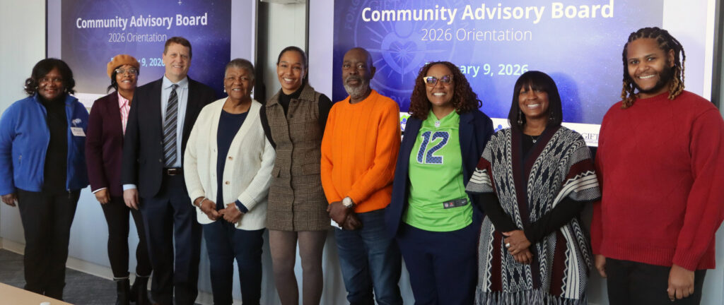 Gift of Life Community Advisory Board members pose for a group picture.