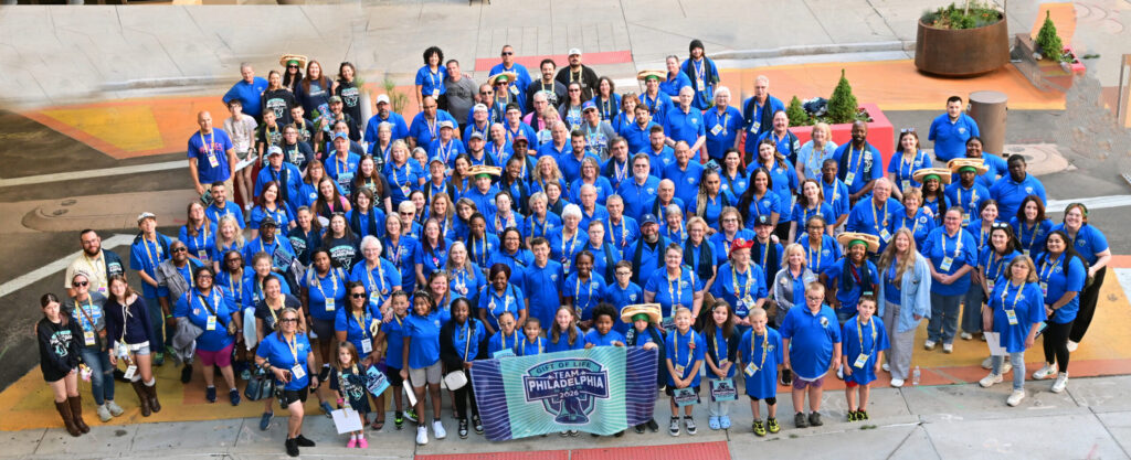Gift of Life's Team Philadelphia poses for a group picture in Denver, Colorado, during the 2026 Transplant Games of America.