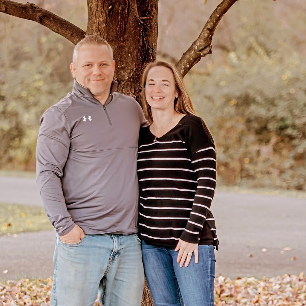 Tommy and his wife Steph Ellis pose for a picture.