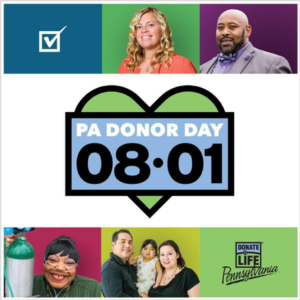 Donate Life Pennsylvania is urging everyone to sign up as an organ donor.